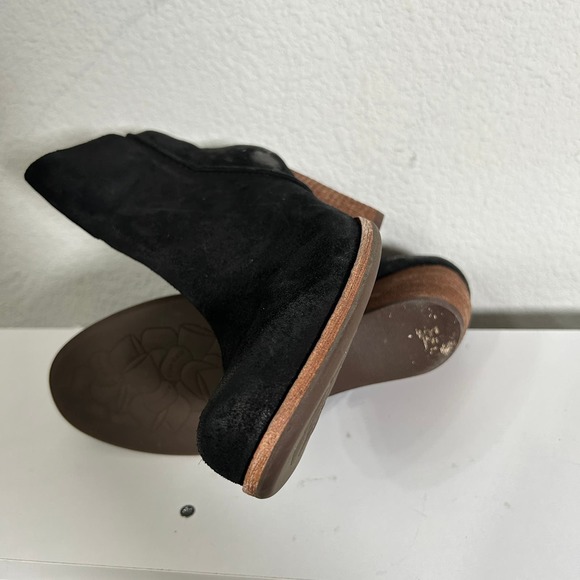 Korkease Sculpted Stacked Wedge Black Bootie Natalya Size 9 $190.00 - Picture 9 of 11